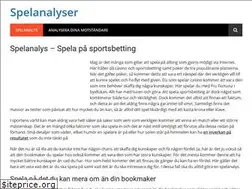 Sites similar to spelanalyser.se