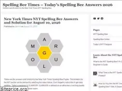 Sites similar to spellingbeetimes.com