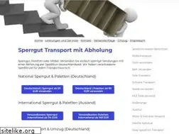 Sites similar to sperrgut-transport.com
