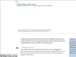 Sites similar to spiderarmy.com