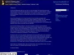 Sites similar to spinoza-bibliography.de
