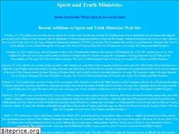 Sites similar to spiritandtruthministries.org