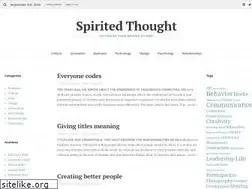 Sites similar to spiritedthought.com