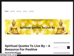 Sites similar to spiritual-quotes-to-live-by.com