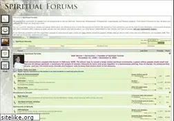 Sites similar to spiritualforums.com