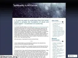 Sites similar to spiritualityisnoexcuse.wordpress.com