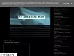Sites similar to splinteringboneashes.blogspot.com