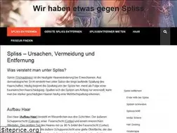 Sites similar to spliss-entfernen.de