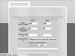 Sites similar to splittestcalculator.com