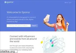 Sites similar to sponsr.com