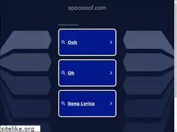Sites similar to spooooof.com