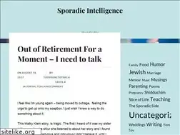 Sites similar to sporadicintelligence.wordpress.com