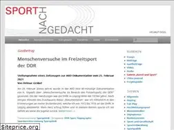 Sites similar to sport-nachgedacht.de