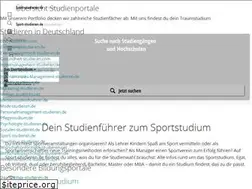 Sites similar to sport-studieren.de