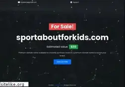 Sites similar to sportaboutforkids.com