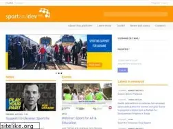 Sites similar to sportanddev.org