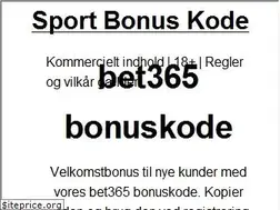 Sites similar to sportbonuskode.dk