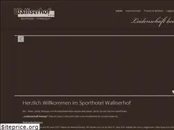 Sites similar to sporthotel-walliserhof.ch