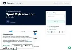 Sites similar to sportmyname.com