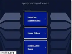 Sites similar to sportponymagazine.com