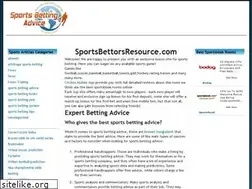 Sites similar to sportsbettorsresource.com