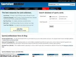 Sites similar to sportscarddatabase.com