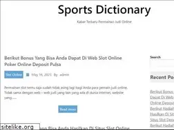 Sites similar to sportsdictionary.org