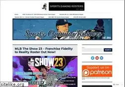 Sites similar to sportsgamingrosters.com