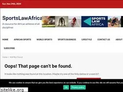 Sites similar to sportslawafrica.com