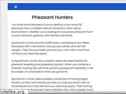 Sites similar to sportsmansacrespheasanthunts.com