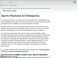 Sites similar to sportsmed.msu.edu