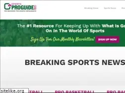 Sites similar to sportsproguide.com