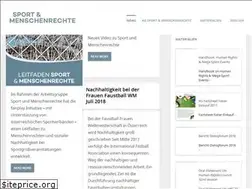 Sites similar to sportundmenschenrechte.at