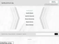 Sites similar to spotify-premium.org