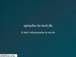 Sites similar to sprache-in-text.de