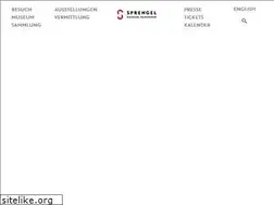 Sites similar to sprengel-museum.com