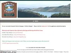 Sites similar to springcanyonwsd.com