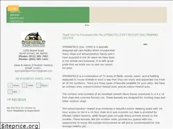 Sites similar to springfieldpetresort.com