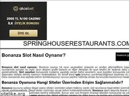 Sites similar to springhouserestaurants.com
