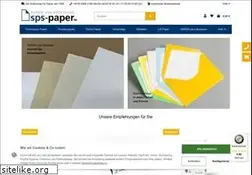 Sites similar to sps-paper.de