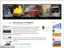 Sites similar to spur-g-blog.de