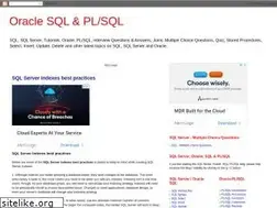 Sites similar to sql-plsql.blogspot.com