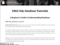 Sites similar to sqldatabasetutorials.com