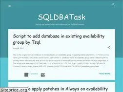 Sites similar to sqldbatask.blogspot.com