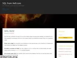 Sites similar to sqlfromhell.wordpress.com