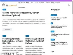Sites similar to sqlpowered.com