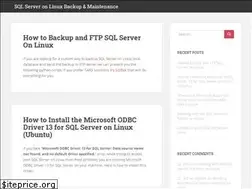 Sites similar to sqlserveronlinuxbackup.com