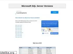 Sites similar to sqlserverversions.blogspot.com