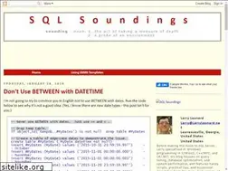 Sites similar to sqlsoundings.blogspot.com
