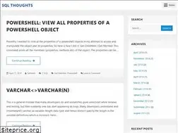 Sites similar to sqlthoughts.com
